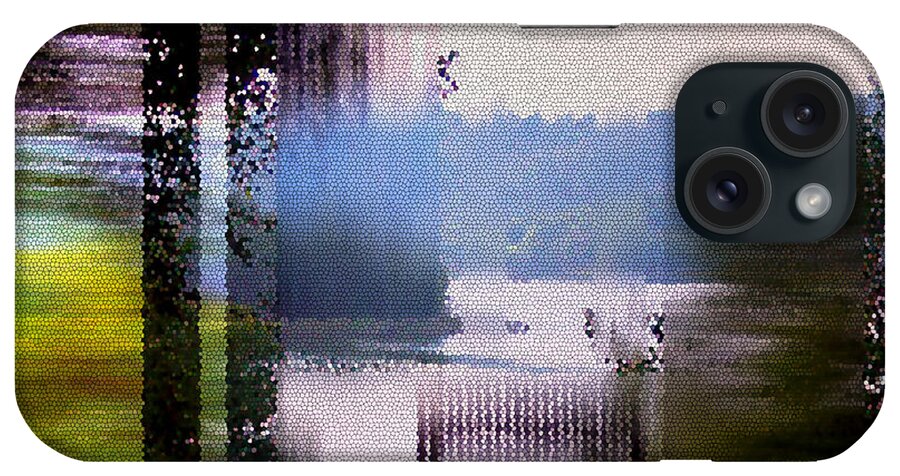 Stained Glass iPhone Case featuring the digital art Stained Glass View by Donna Blackhall
