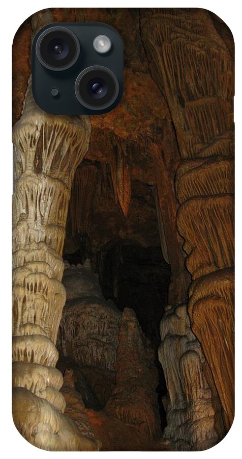 Stalacmites iPhone Case featuring the photograph Stalacmites in Luray Caverns VA by Ausra Huntington nee Paulauskaite