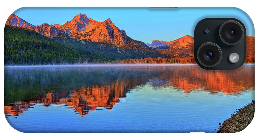 Stanley Lake iPhone Case featuring the photograph Stanley Lake by Greg Norrell