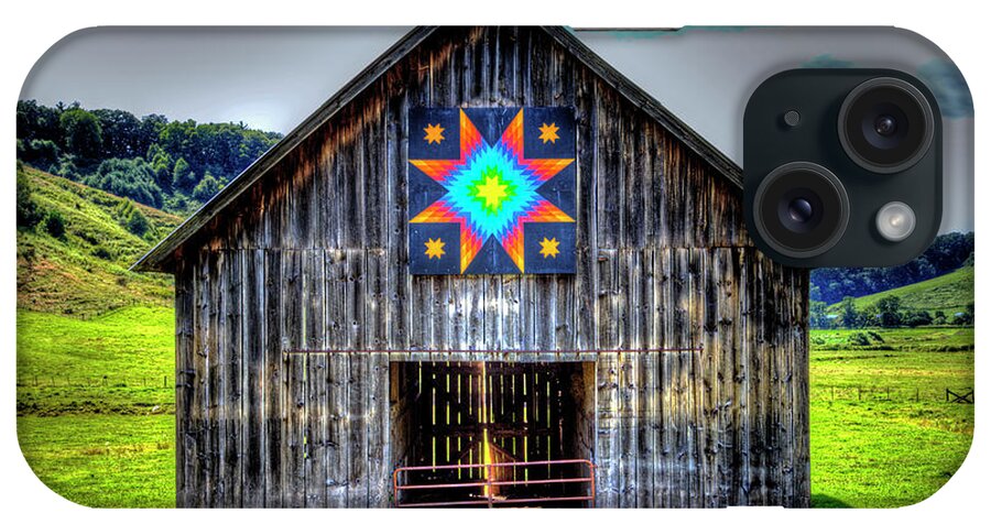 Barn Quilts iPhone Case featuring the photograph Star of Bethlehem by Dale R Carlson