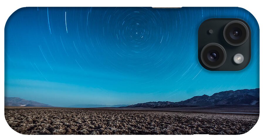 Star Trails iPhone Case featuring the photograph Star Trails in the Desert by Jim DeLillo