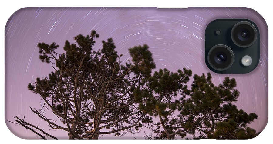 Stars iPhone Case featuring the photograph Starry Vortex Long Exposure over Wingaersheek Beach Gloucester MA by Toby McGuire