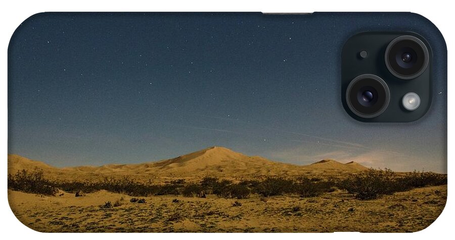 Stars iPhone Case featuring the photograph Stars over Kelso Dunes by Gaelyn Olmsted
