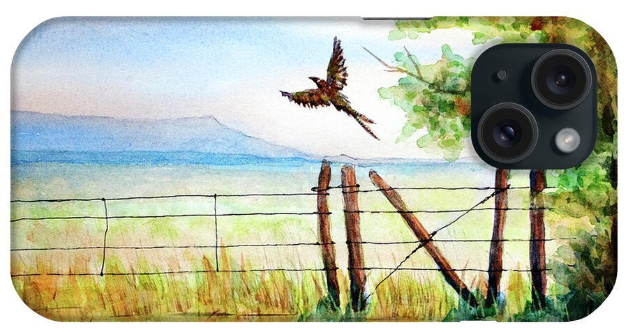 Startled iPhone Case featuring the painting Startled Flight by Rebecca Davis