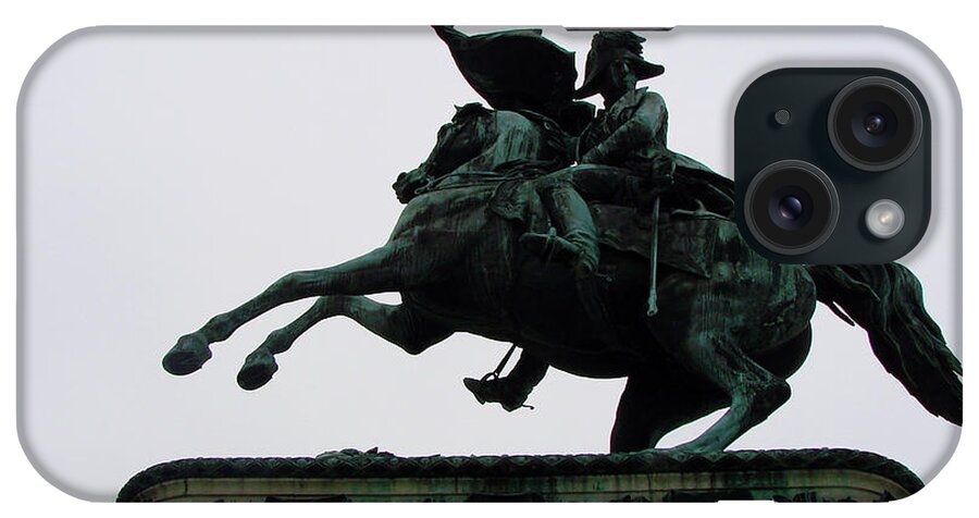 Vienna iPhone Case featuring the photograph Statue of Archduke Charles, Heldenplatz, Vienna by Iqbal Misentropy