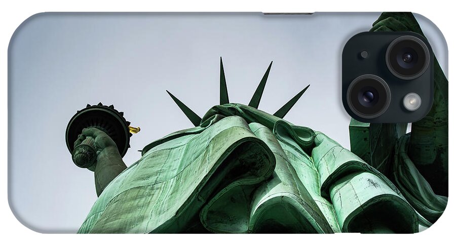 America iPhone Case featuring the photograph Statue of Liberty by Art Atkins