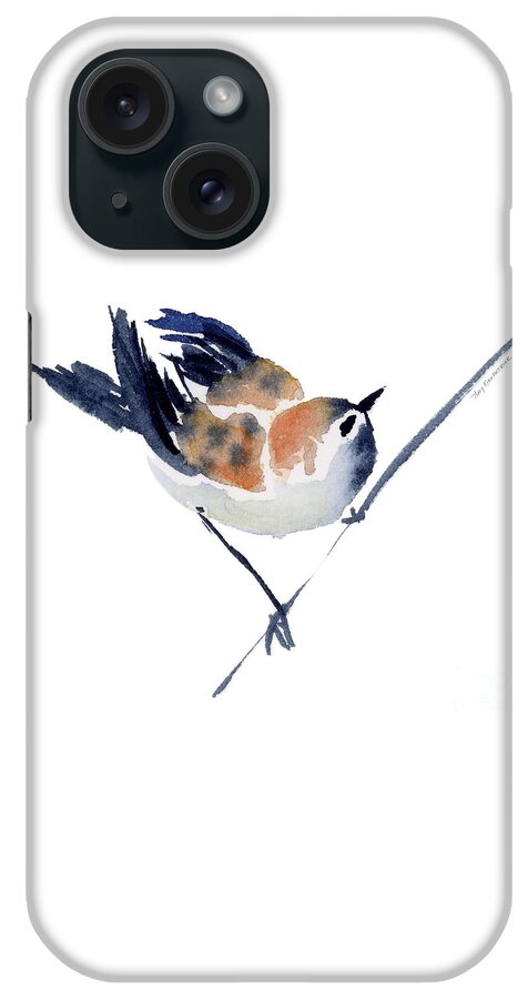 Sparrow iPhone Case featuring the painting Steadfast by Amy Kirkpatrick