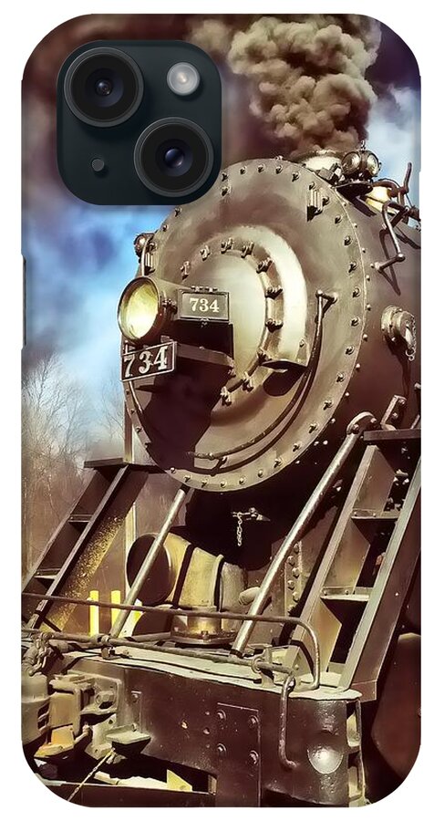 Train iPhone Case featuring the photograph Steam Engine by Chris Montcalmo