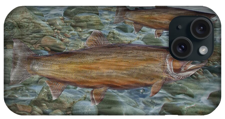 Art iPhone Case featuring the photograph Steelhead Trout Fall Migration by Randall Nyhof