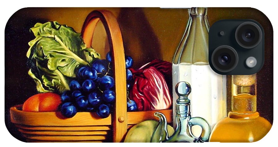 Grapes iPhone Case featuring the painting Still Life in Oil by Patrick Anthony Pierson