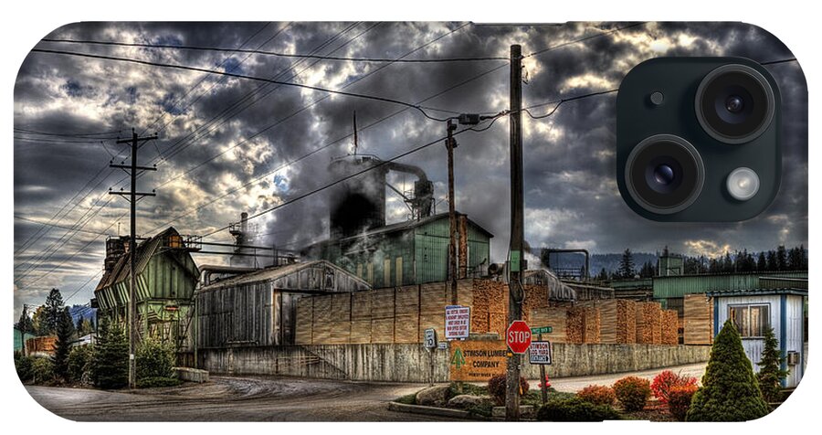 Hdr iPhone Case featuring the photograph Stimson Lumber Mill by Lee Santa