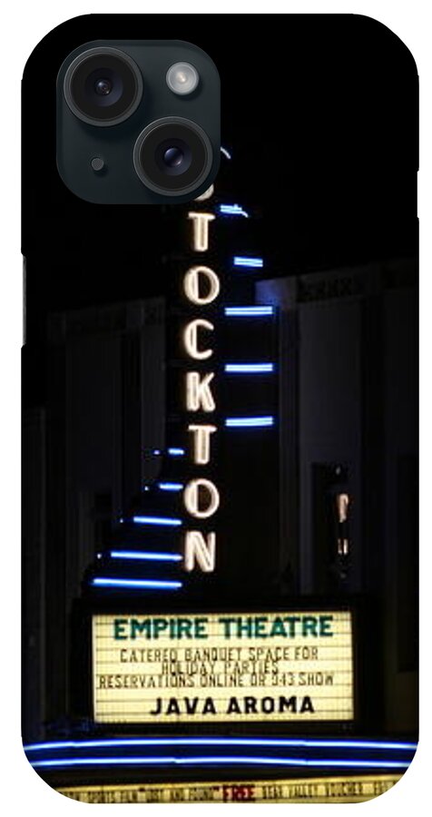 Stockton iPhone Case featuring the photograph Stockton Theatre by Suzanne Lorenz