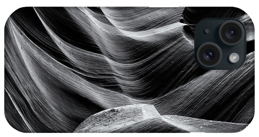 Stone iPhone Case featuring the photograph Stone Swell Black and White by Nicholas Blackwell