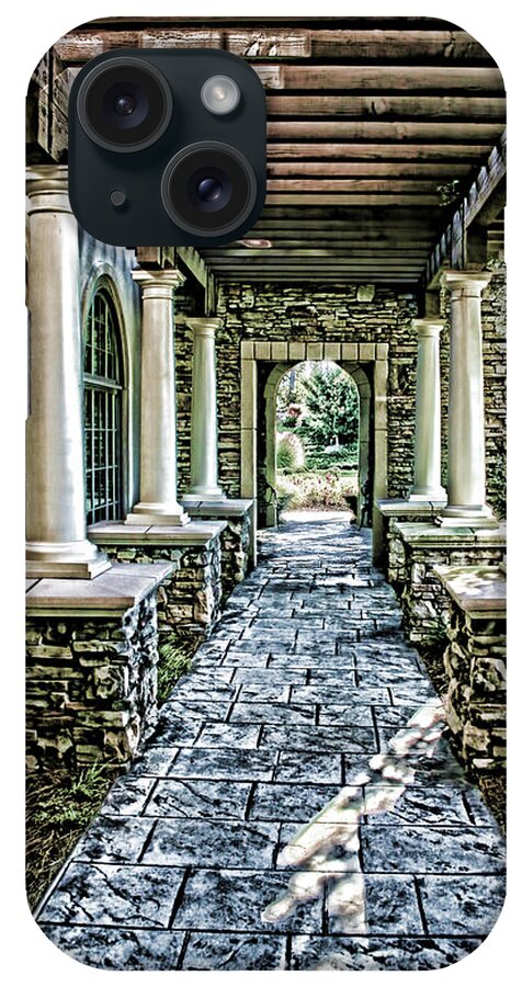 Columns iPhone Case featuring the photograph Stone Walkway by Cathy Harper