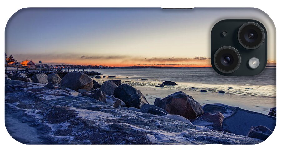 Stonington iPhone Case featuring the photograph Stonington Point Blue Hour by Kirkodd Photography Of New England