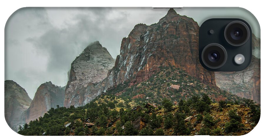 Zion iPhone Case featuring the photograph Storm Over Zion by Doug Scrima