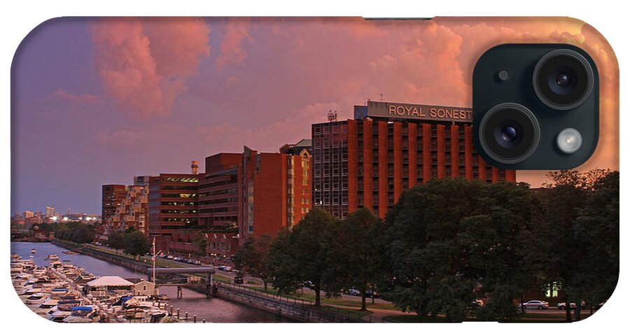 Royal Sonesta iPhone Case featuring the photograph Stormy Boston by Juergen Roth