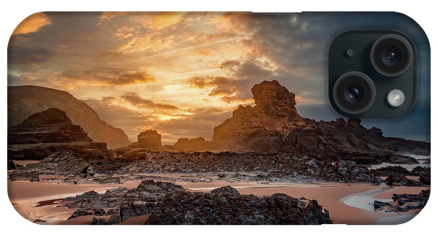 Castelejo iPhone Case featuring the photograph Stormy evening on Praia do Castelejo by Dmytro Korol