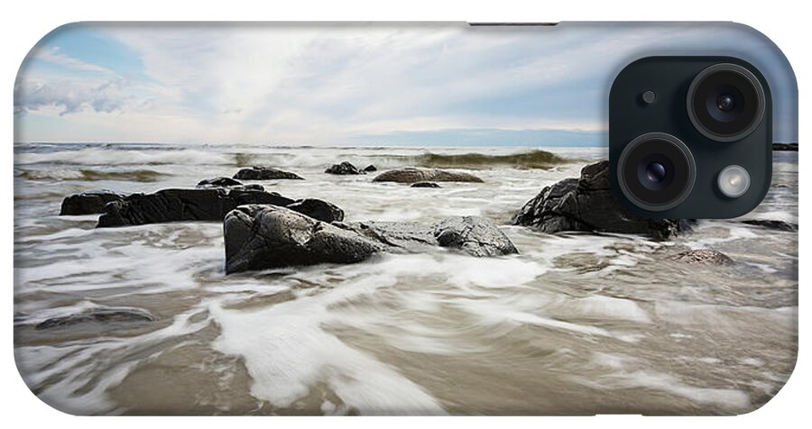 Maine iPhone Case featuring the photograph Stormy Maine Morning #3 by Natalie Rotman Cote