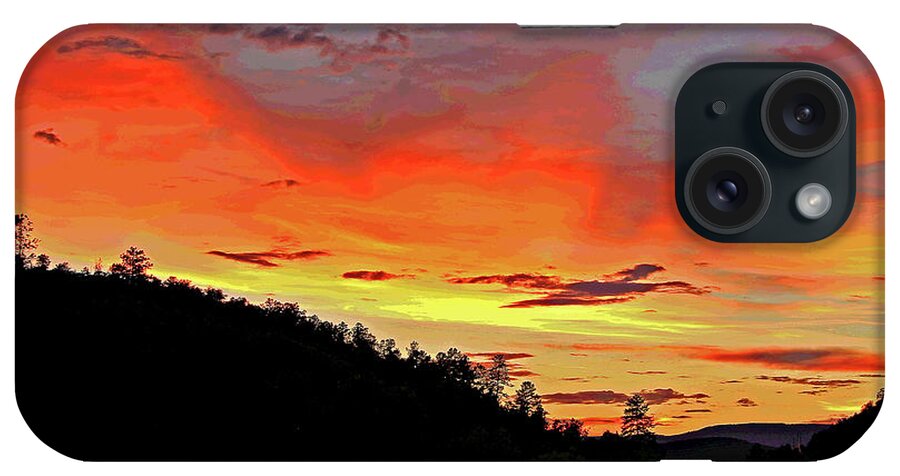 Sunset iPhone Case featuring the photograph Stormy Sunset by Matalyn Gardner