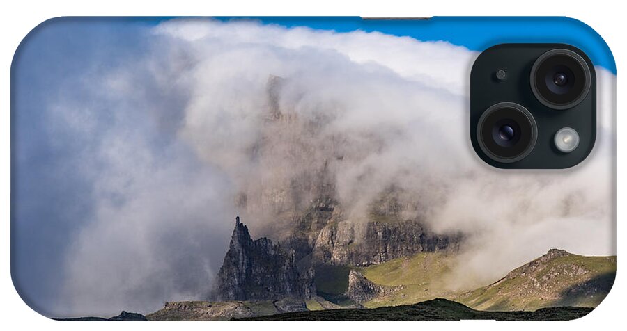 Isle Of Skye iPhone Case featuring the photograph Storr in cloud by Gary Eason