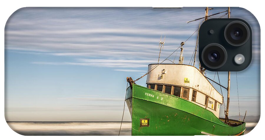 Ship iPhone Case featuring the photograph Stranded on the Beach by Jon Glaser