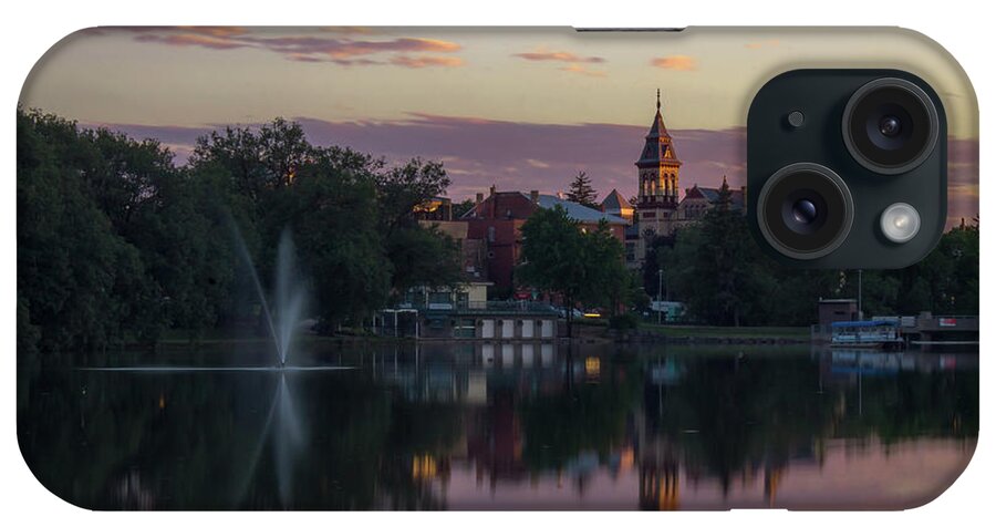 Stratford iPhone Case featuring the photograph Stratford dramatically reflecting on the Avon... by Jay Smith