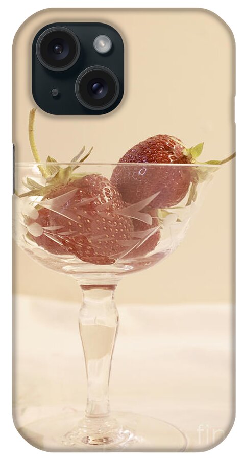Strawberry iPhone Case featuring the photograph Strawberries in a glass by Cindy Garber Iverson