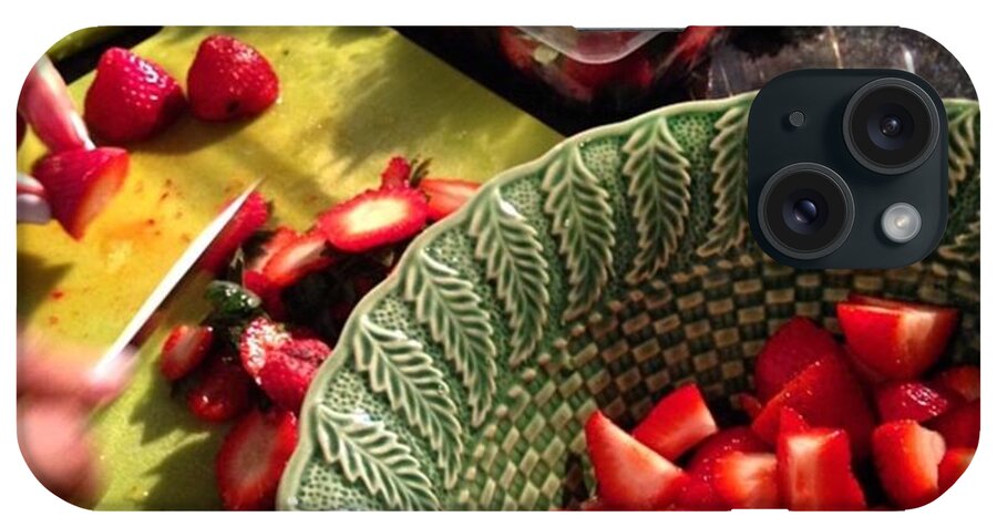  iPhone Case featuring the photograph Strawberries by Juan Silva