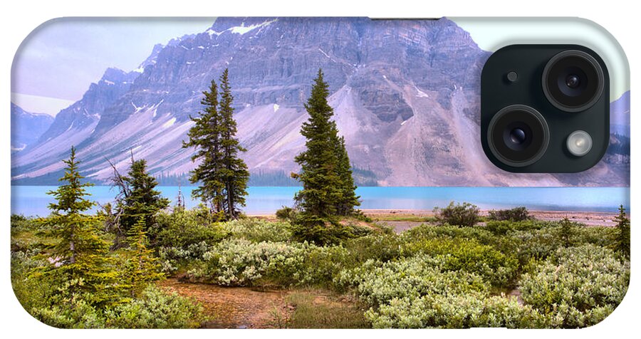  iPhone Case featuring the photograph Streaming Into Bow Lake by Adam Jewell