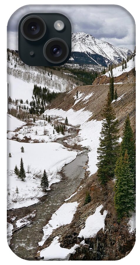 Colorado iPhone Case featuring the photograph Streaming Through the Snow by Leda Robertson