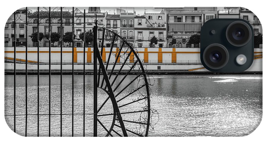 Seville iPhone Case featuring the photograph Streets of Seville - Calle Betis by AM FineArtPrints