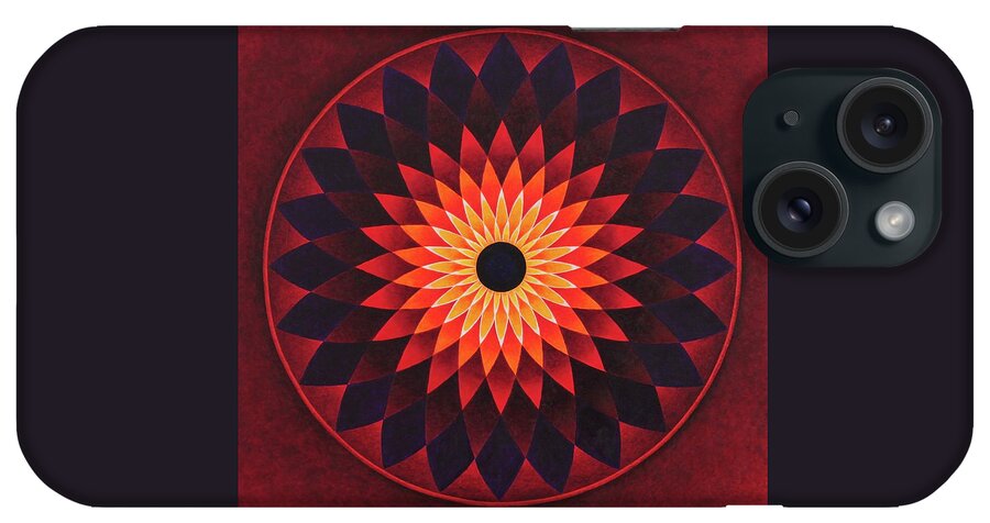 Mandala iPhone Case featuring the painting Strength by Erik Grind