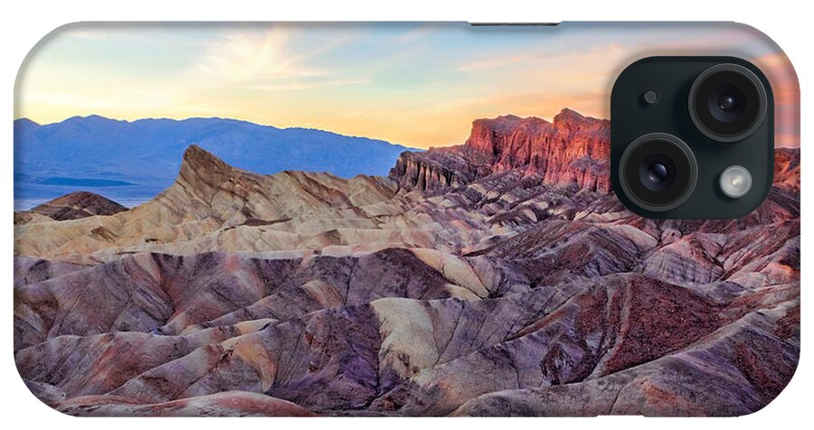 Death Valley iPhone Case featuring the photograph Striated Erosion by Rick Wicker