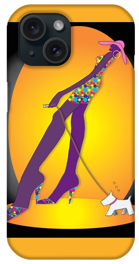 Woman iPhone Case featuring the digital art Stride - 2 by Brenda Dulan Moore