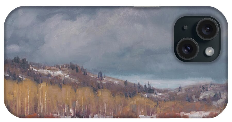 Snow Scenes iPhone Case featuring the painting Study for Early Winter by Cody DeLong