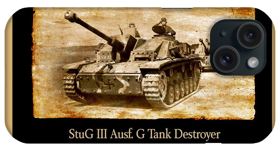 Sturmi iPhone Case featuring the digital art StuG III Ausf G Tank Destroyer by John Wills