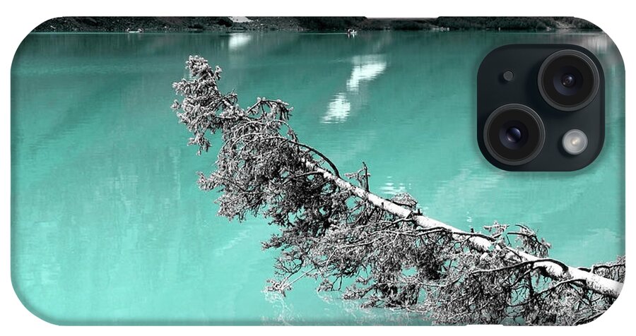 Turquoise iPhone Case featuring the photograph Stunning Turquoise Glacial Lake by Joseph Noonan