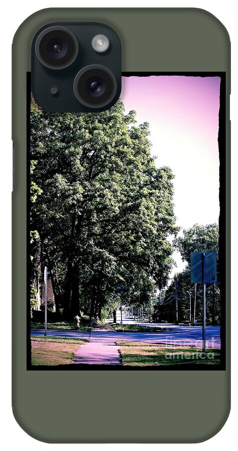 Suburban Street iPhone Case featuring the photograph Suburban Tree by Frank J Casella
