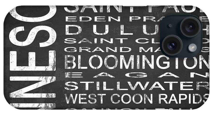 Subway Sign iPhone Case featuring the digital art SUBWAY Minnesota State Square by Melissa Smith
