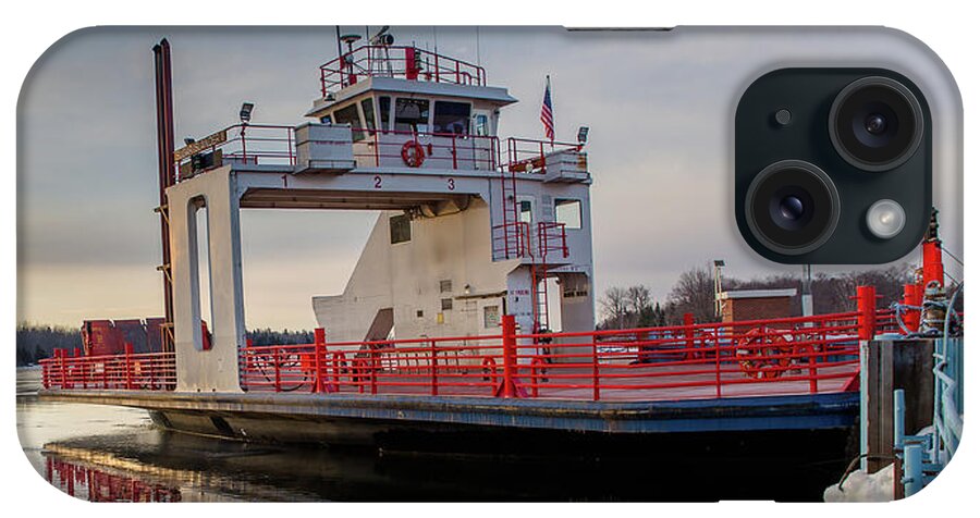 Ship iPhone Case featuring the photograph Sugar Island Ferry Reflections -6582 by Norris Seward
