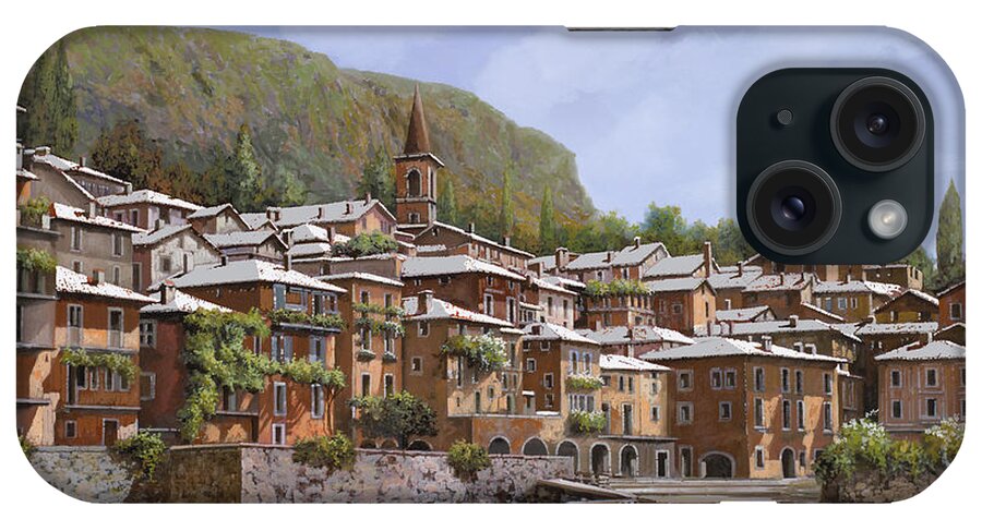 Lake Como iPhone Case featuring the painting Sul Lago di Como by Guido Borelli