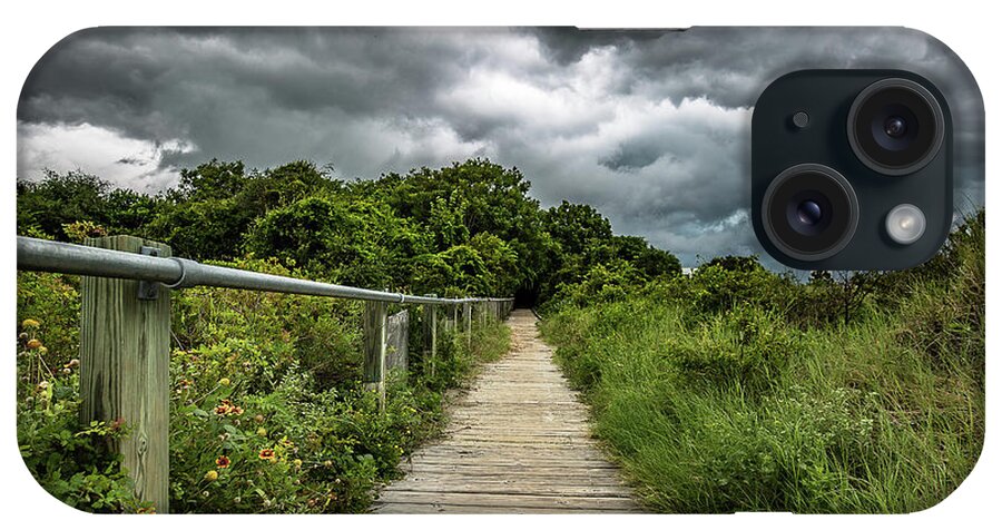 Sullivan's Island iPhone Case featuring the photograph Sullivan's Island Summer Storm Clouds by Donnie Whitaker