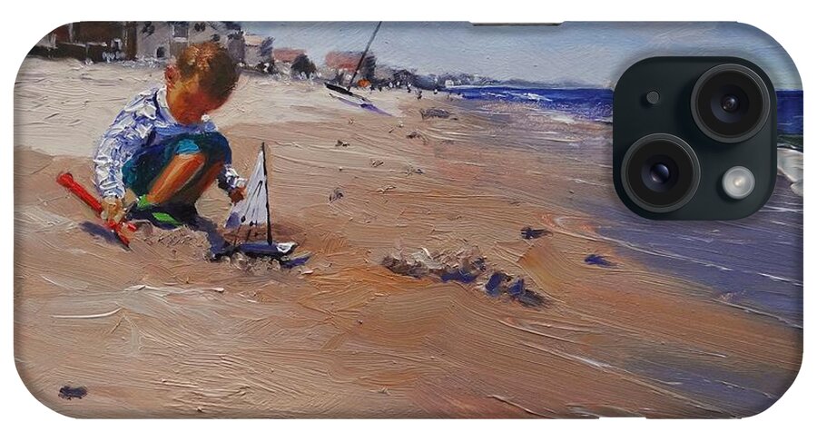 Laura Zanghetti iPhone Case featuring the painting Summer 2016 by Laura Lee Zanghetti