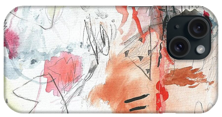 Watercolor iPhone Case featuring the painting Summer Fantasy 1 by Janis Kirstein