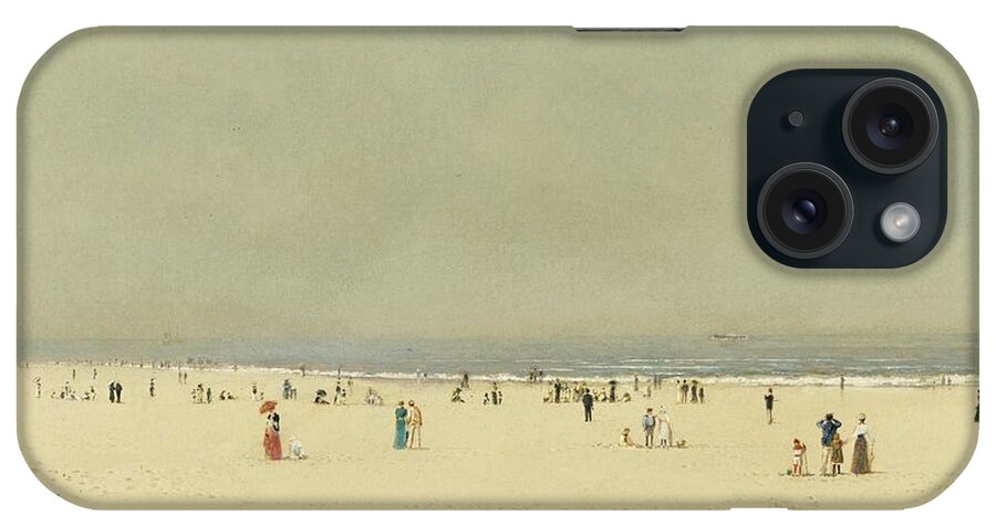 John Atkinson Grimshaw 1836-1893 Sand iPhone Case featuring the painting Summer Phantasy by John Atkinson