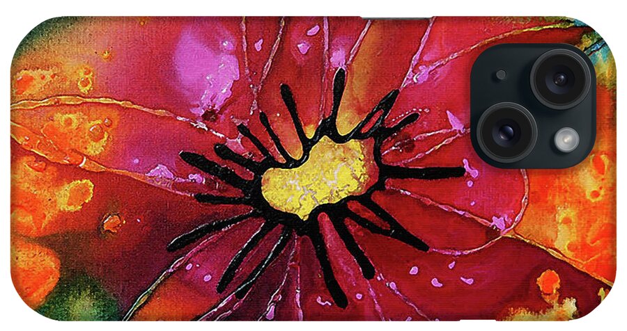 Flower iPhone Case featuring the painting Summer Queen by Sharon Cummings