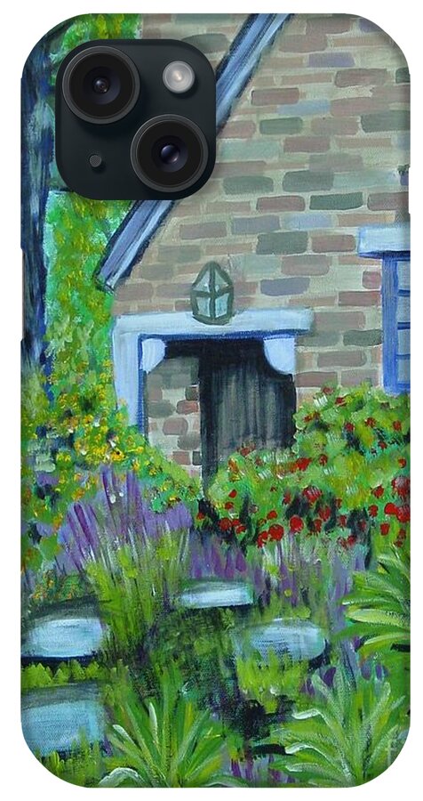 Cottage iPhone Case featuring the painting Summer Retreat by Laurie Morgan