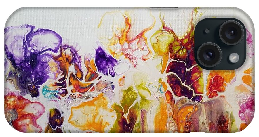 Floral iPhone Case featuring the painting Summer Splendor by Jo Smoley