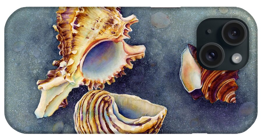 Seashell iPhone Case featuring the painting Summer Whispers by Hailey E Herrera